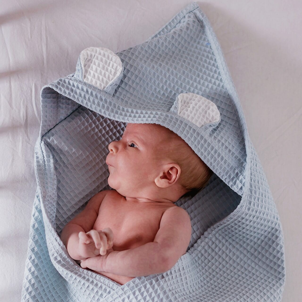 WAFFLE BATH COVER MINT