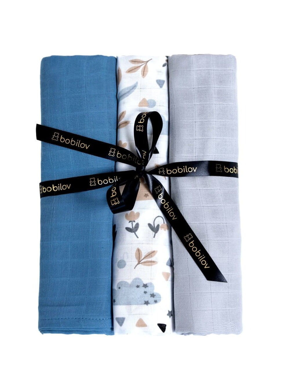 HIGHEST QUALITY MUSLIN SWADDLE BLANKETS 3-PACK PREMIUM POLANA