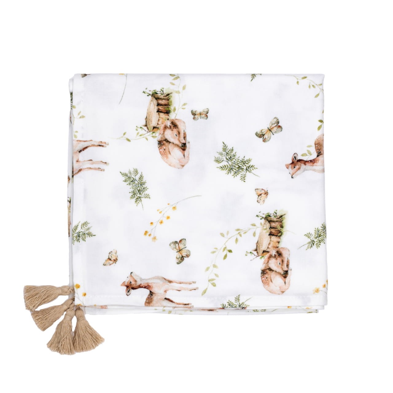 BAMBOO SWADDLE BLANKET FAWNS