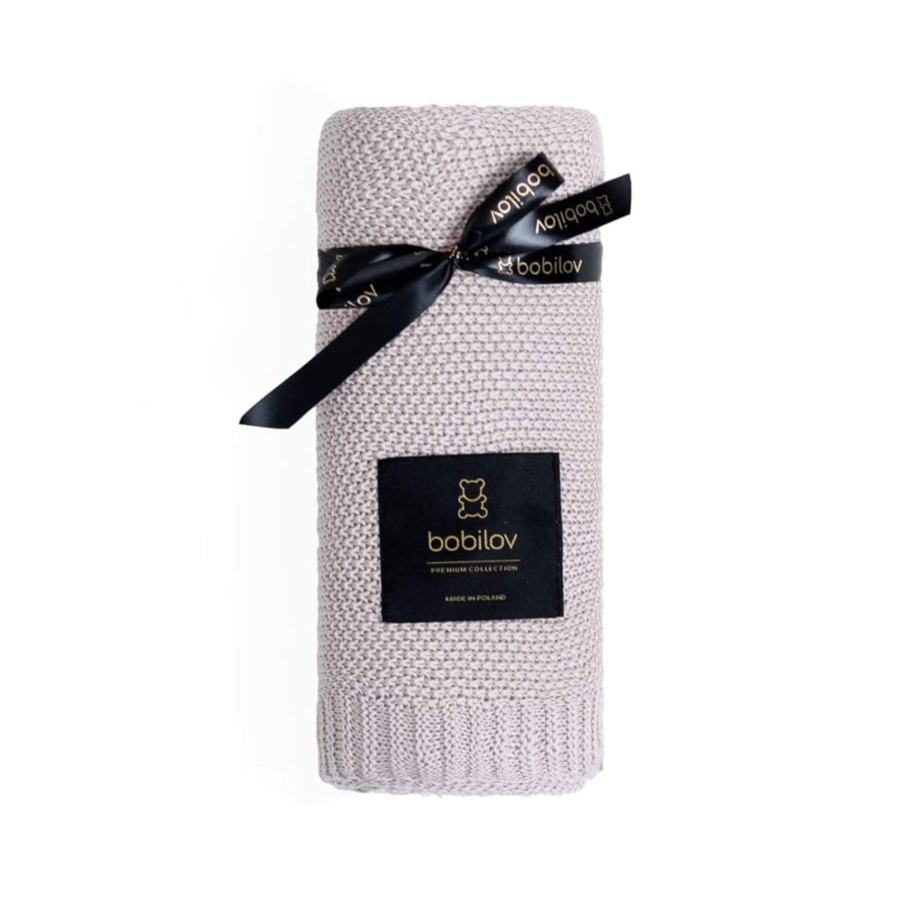 BAMBOO KNITTED BLANKET PINK