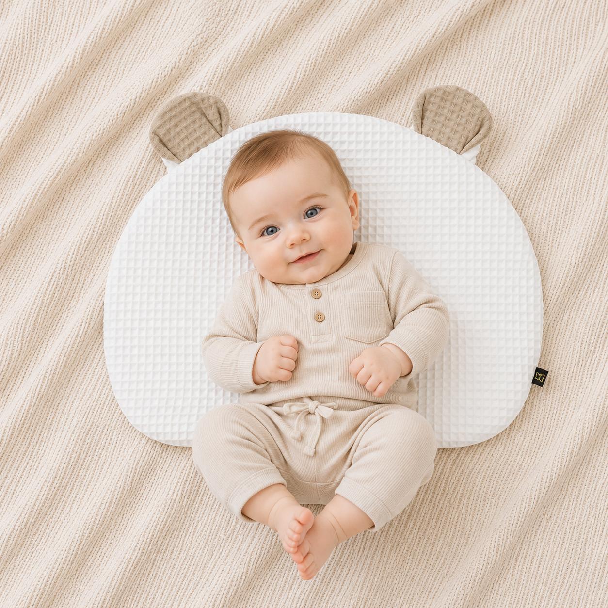  TEDDY BEAR PILLOW WHITE