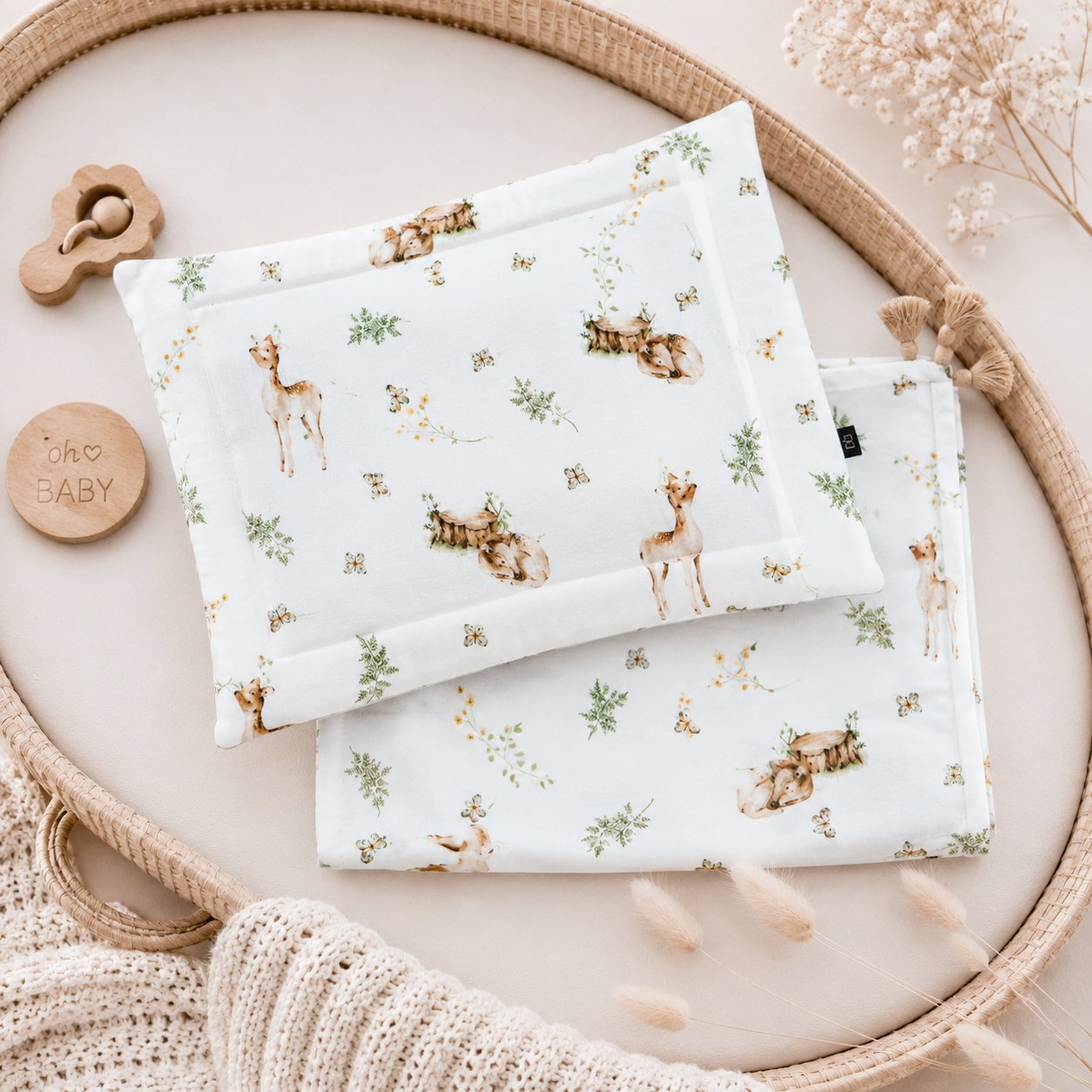 BAMBOO SWADDLE BLANKET FAWNS
