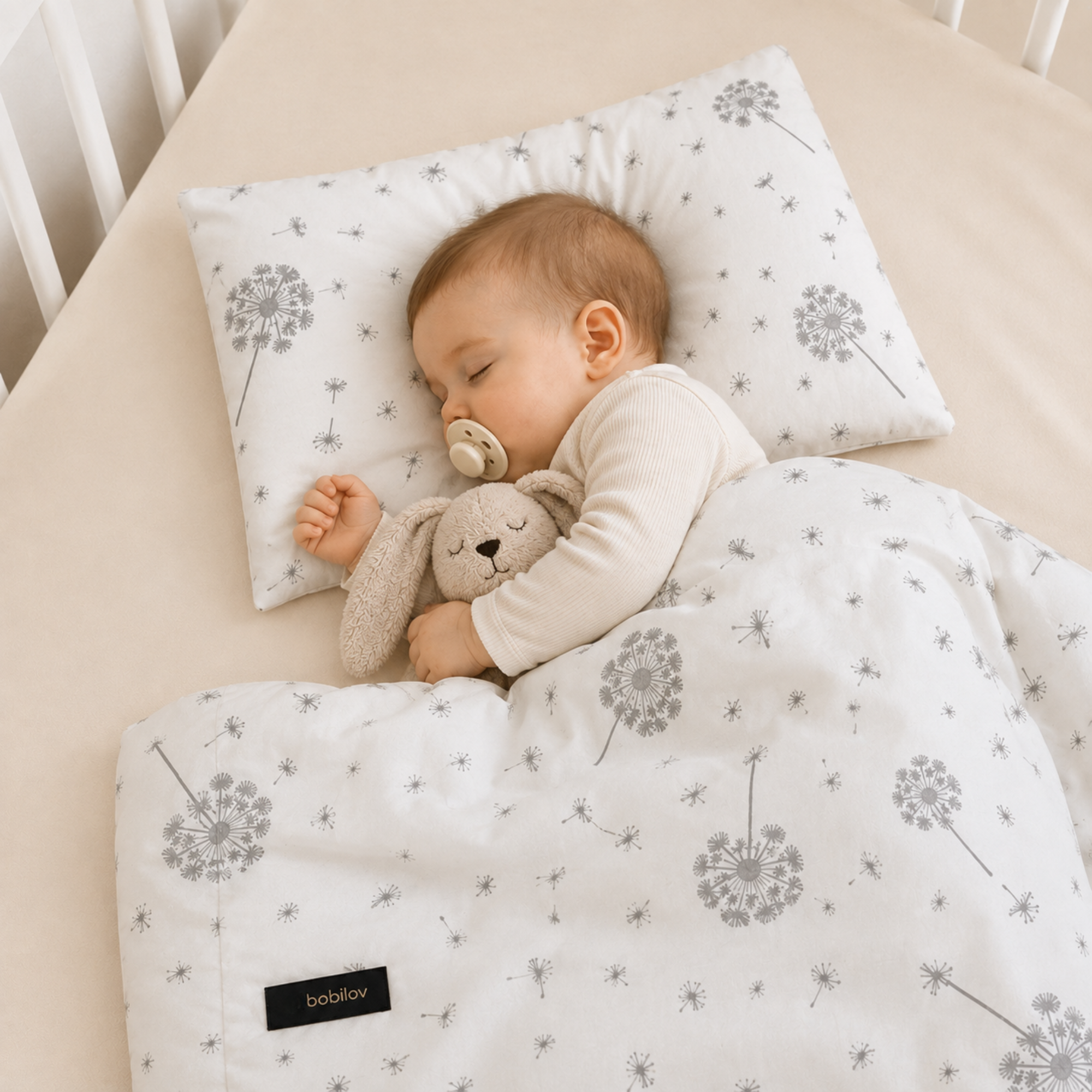 REVERSIBLE BABY BEDDING SET BLOWBALLS