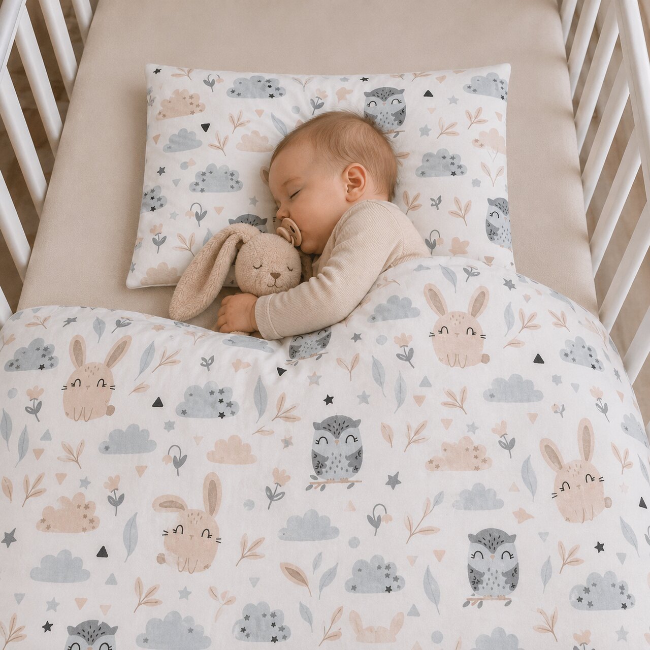 REVERSIBLE BABY BEDDING SET MEADOW